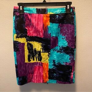 Colorful Trina Turk Pencil Skirt